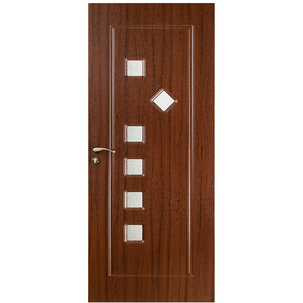 Usa lemn interior cu geam Style 014 Teak 2000/800