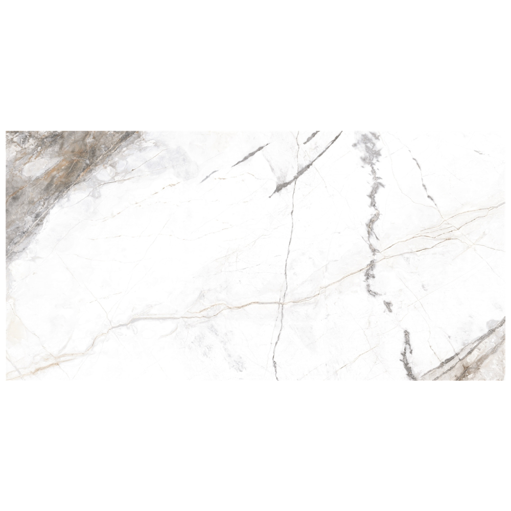 Gresie portelanata rectificata Invisible Marble Grey  30 x 60  lucioasa