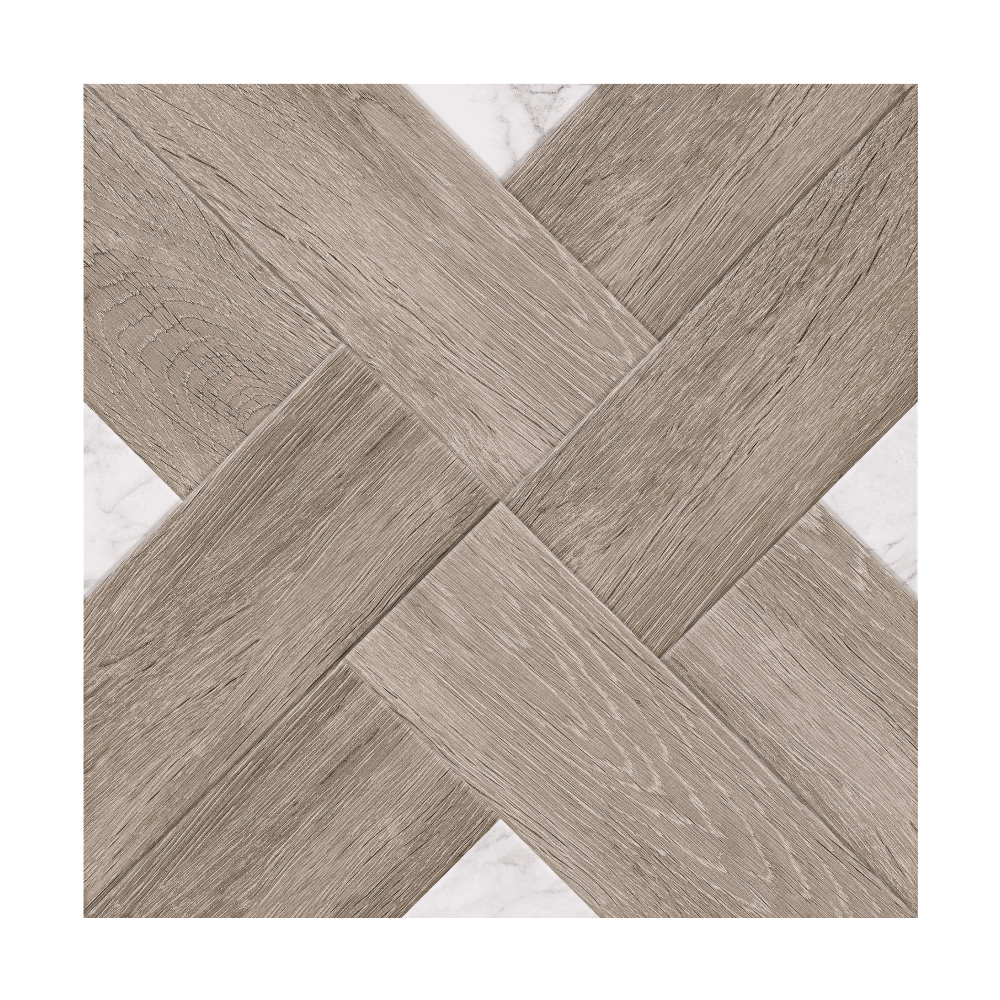 Gresie portelanata Marmo Wood Cross Dark Beige  40 x 40