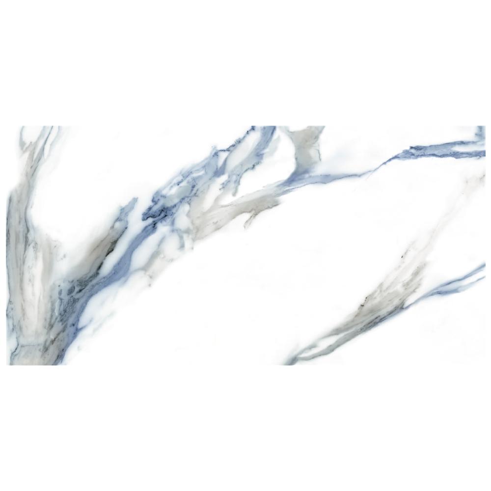 Gresie portelanata rectificata Calacatta Aqua Blue  30 x 60  lucioasa