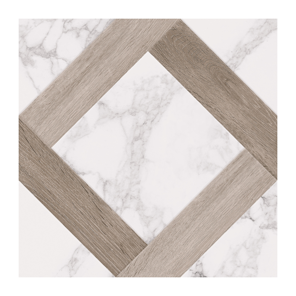 Gresie portelanata Marmo Wood Grate White  40 x 40