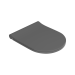 Capac soft close pentru vas WC suspendat Celesta Ava/Brillo, duroplast, antracit