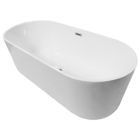 Cada baie freestanding Bella* BSM-203, acril, 180 x 80 x 58 cm, alb