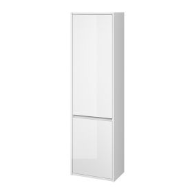 Dulap baie suspendat Cersanit Crea S924-022, alb 40x140 cm