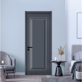 Usa interior din MDF, KM 460, reversibila, toc inclus, gri antracit, 70 x 200 cm