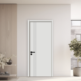 Usa interior din MDF, KM 507, reversibila, toc inclus, alba, 80 x 200 cm