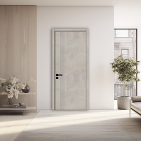 Usa interior din MDF, KM 507, reversibila, toc inclus, cement grey, 80 x 200 cm