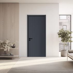 Usa interior din MDF, KM 507, reversibila, toc inclus, gri antracit, 60 x 200 cm