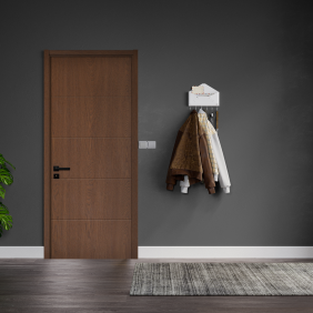 Usa interior din MDF, KM 512, reversibila, toc inclus, stejar inchis, 60 x 200 cm