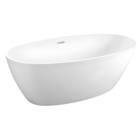 Cada baie freestanding Bella* BSM-220, acril, 170 x 80 x 58 cm, alb
