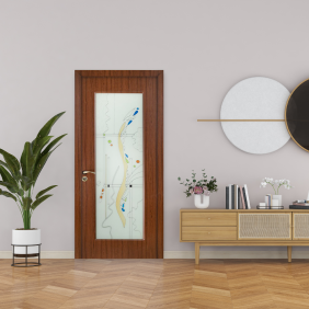 Usa de interior din lemn Fashion, cu geam, FSH 111 2000/800 Teak