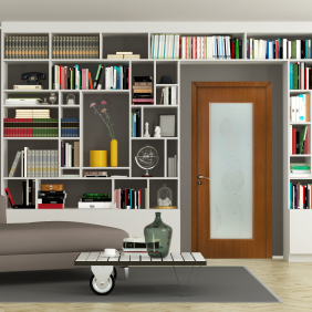 Usa de interior din lemn Fashion, cu geam, FSH 112 2000/800 Stejar inchis