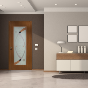 Usa de interior din lemn Fashion, cu geam, FSH 113 2000/700 Stejar Inchis