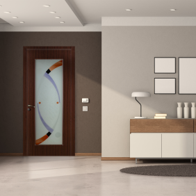 Usa de interior din lemn Fashion, cu geam, FSH 113 2000/700 Teak