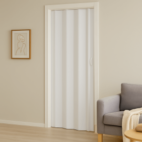Usa plianta interior, din PVC, alb marmorat, 820/2030 mm