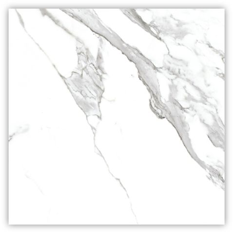 Gresie portelanata rectificata Eternal White, 60 x 60, mata