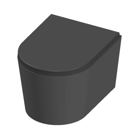 Vas WC suspendat Celesta Vista, 50 x 35 cm, ceramica, capac duroplast, inchidere lenta, gri mat Vas WC suspendat Celesta Vista, 50 x 35 cm, ceramica, capac duroplast, inchidere lenta, gri mat