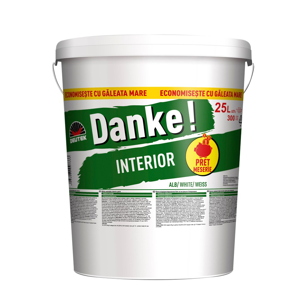 Vopsea lavabila pentru Interior Danke 25 L