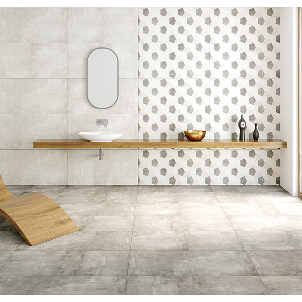 Gresie portelanata rectificata Cement Bone  59.7X59.7X2  mata