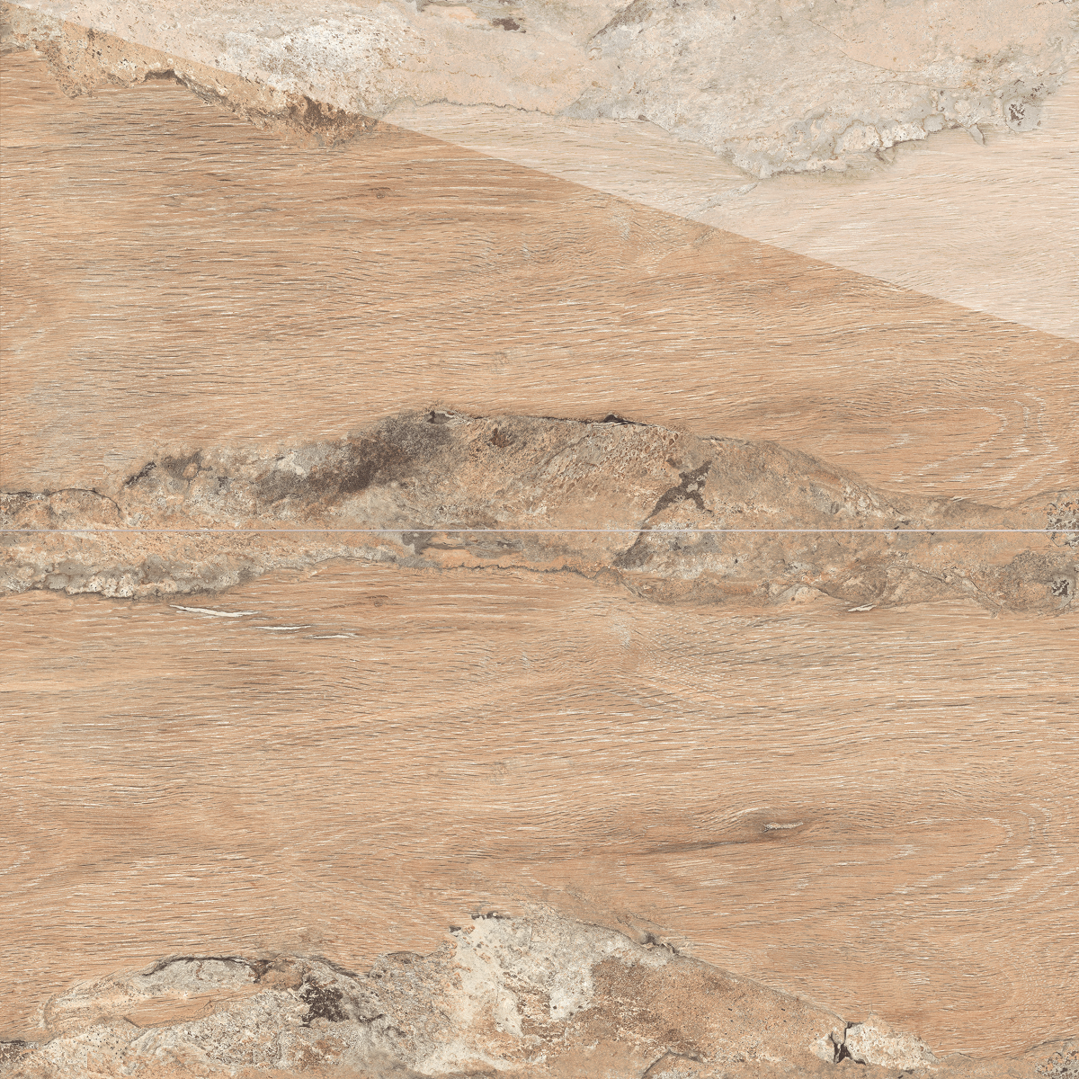 Gresie portelanata rectificata Karvel Wood Brown  60X120  lucioasa  tip parchet