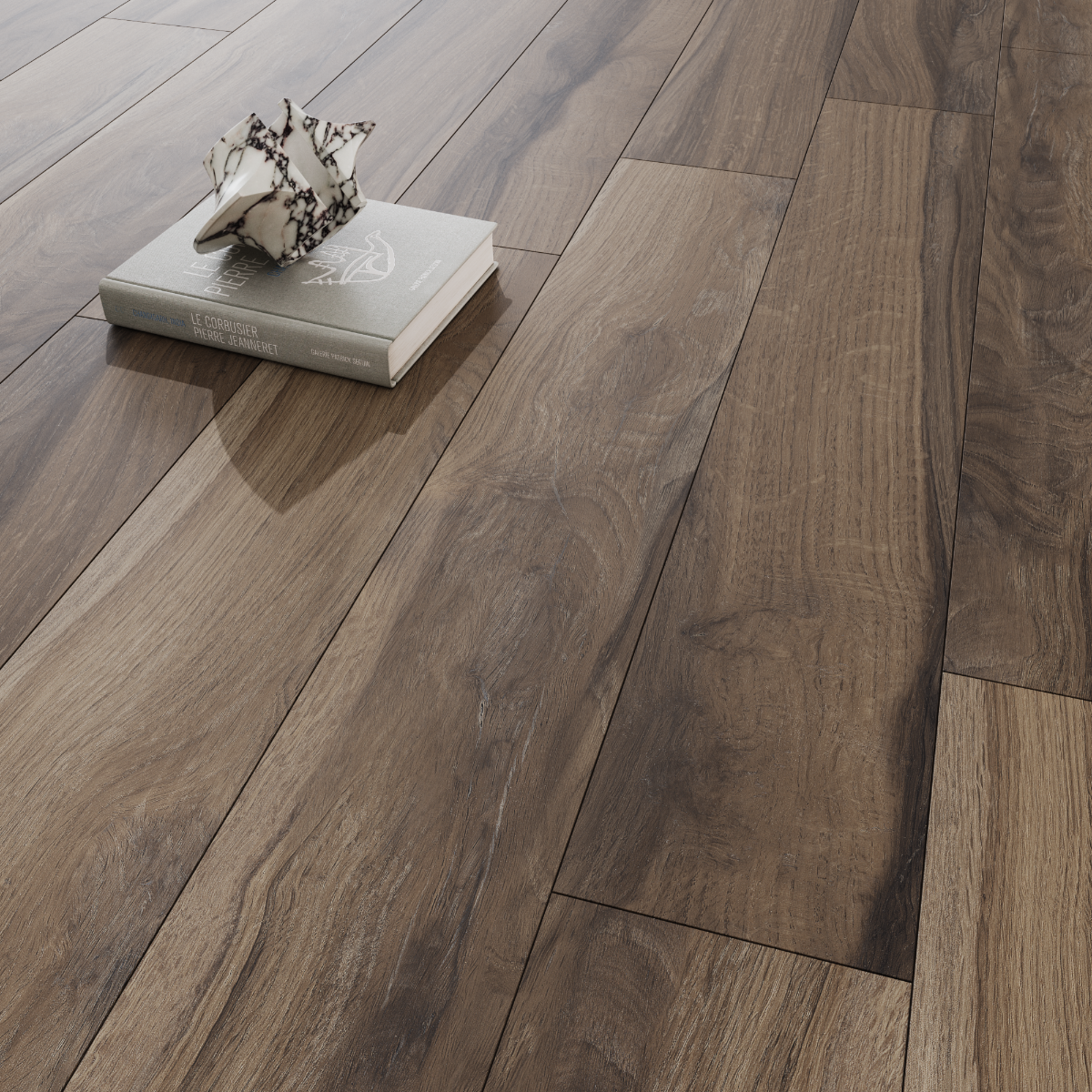 Gresie portelanata rectificata Manoir Walnut  20X120  mata