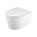 Vas WC suspendat Celesta Vista, 50 x 35 cm, ceramica, capac duroplast, inchidere lenta, alb