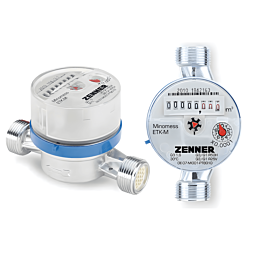 Contor bransament apa rece Zenner echipat 15 mm x 1/2'