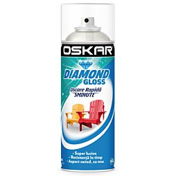 Spray vopsea Oskar Diamond Gloss Rosu Aprins RAL 3020 400 ml