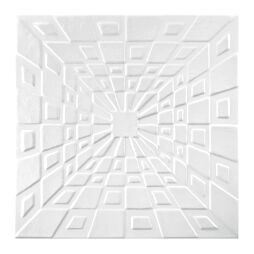 Tavan fals decorativ 0826, alb, 500 x 500 mm