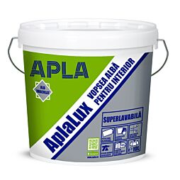 Pachet vopsea lavabila pentru interior Aplalux 15L + 1.5L gratis